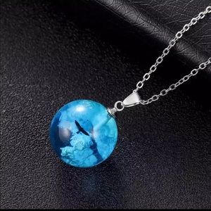 Cute Sky Clouds Bird Necklace Pendant